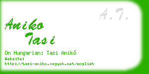 aniko tasi business card
